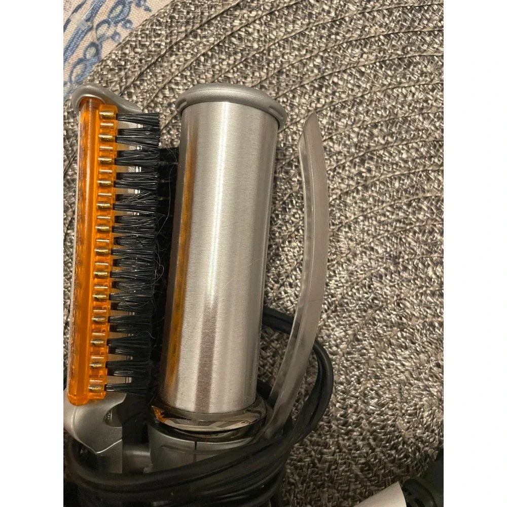 InStyler Rotating Iron Hair Styler Silver Amber Hot Surface Styling Tool
